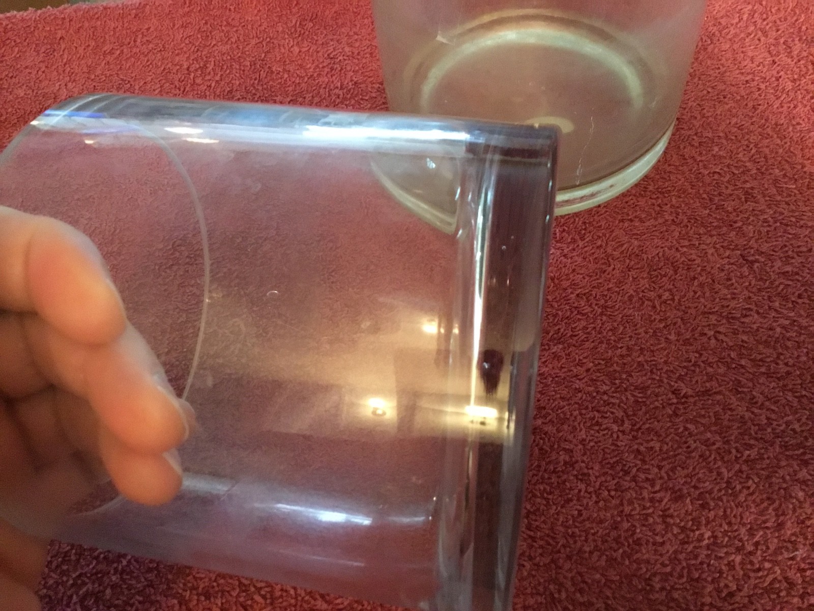3 Clear Glass Containers