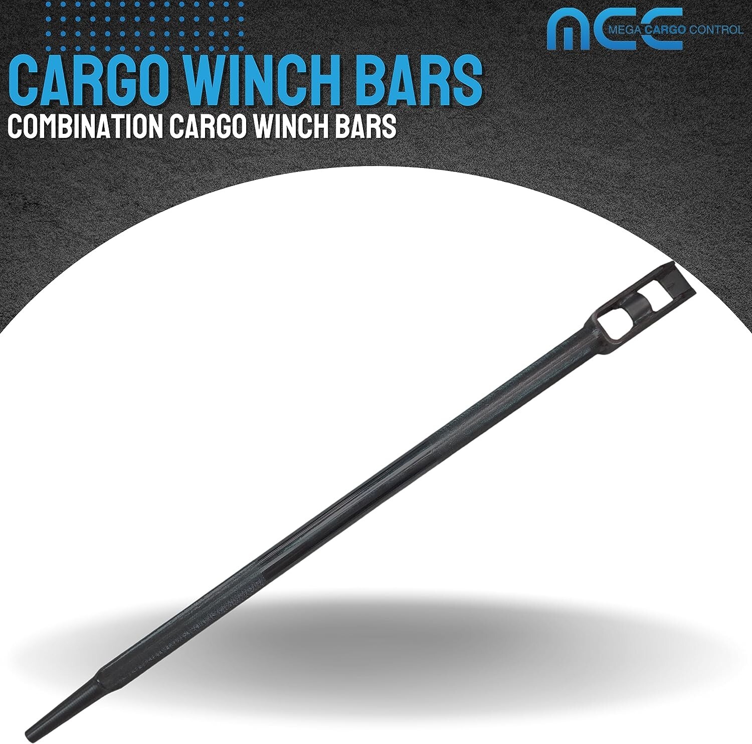 1 Pack 35" Carbon-Steel Combination Winch Bar for Winches on Flatbed Trailer