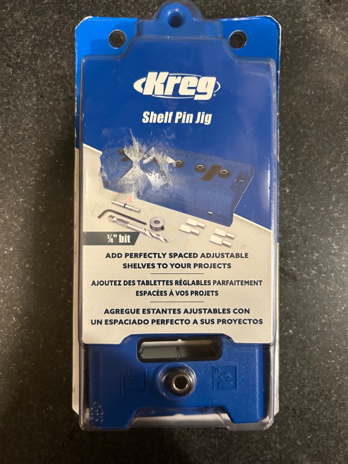 Kreg Shelf Pin Jig With 1/4 Inch Bit
