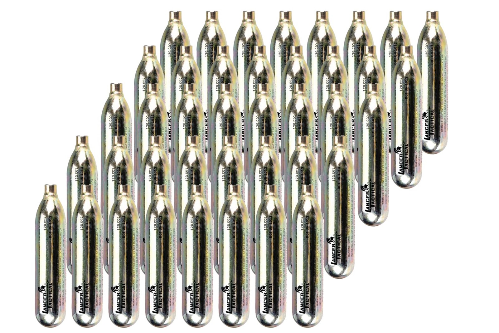 Lancer Tactical 40 Pack 12G Co2 Cartridges For Air Guns Bb Guns Airsoft