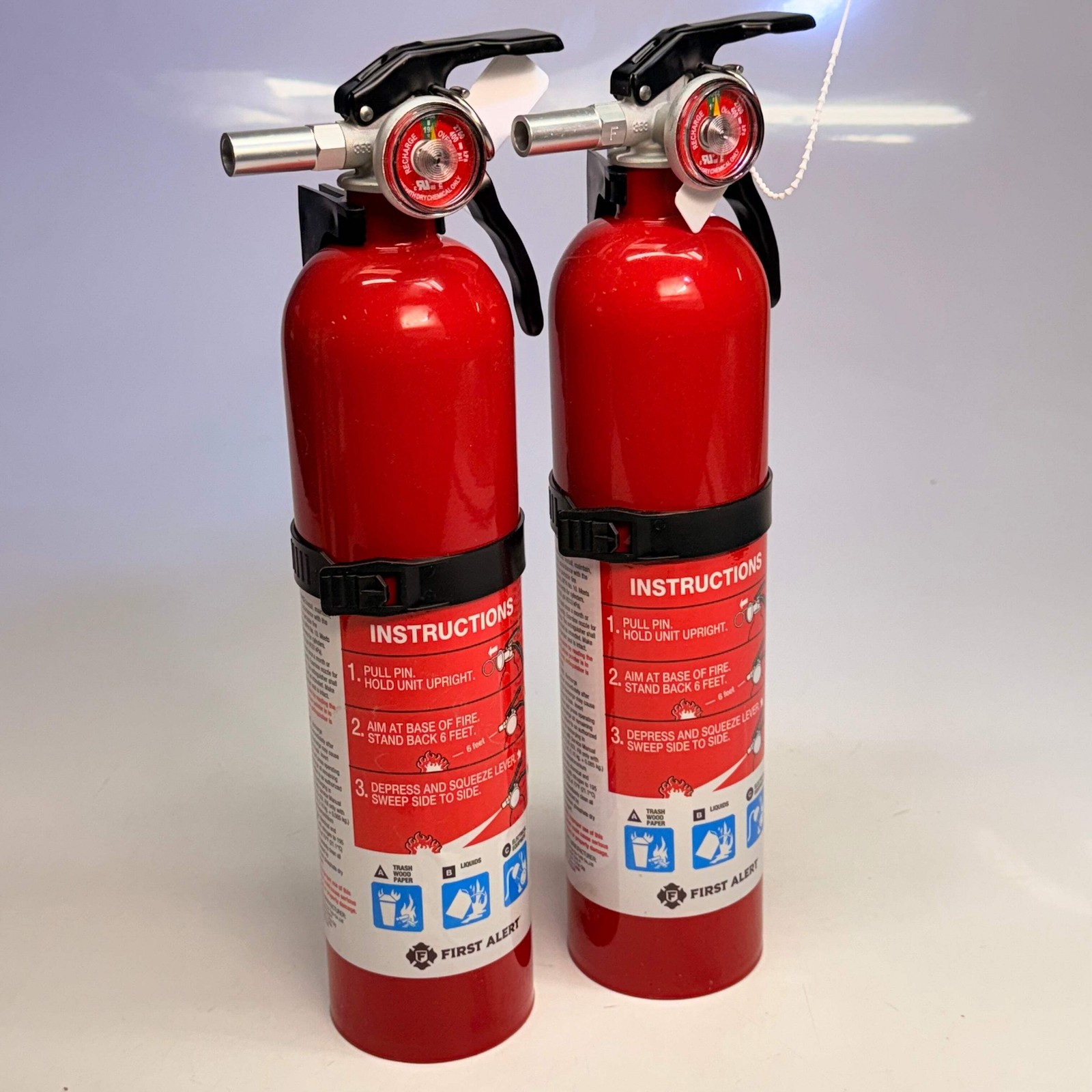 FIRST ALERT(2 PACK) Home1 Multipurpose ABC Rechargeable Fire Extinguisher 2.5 Lb