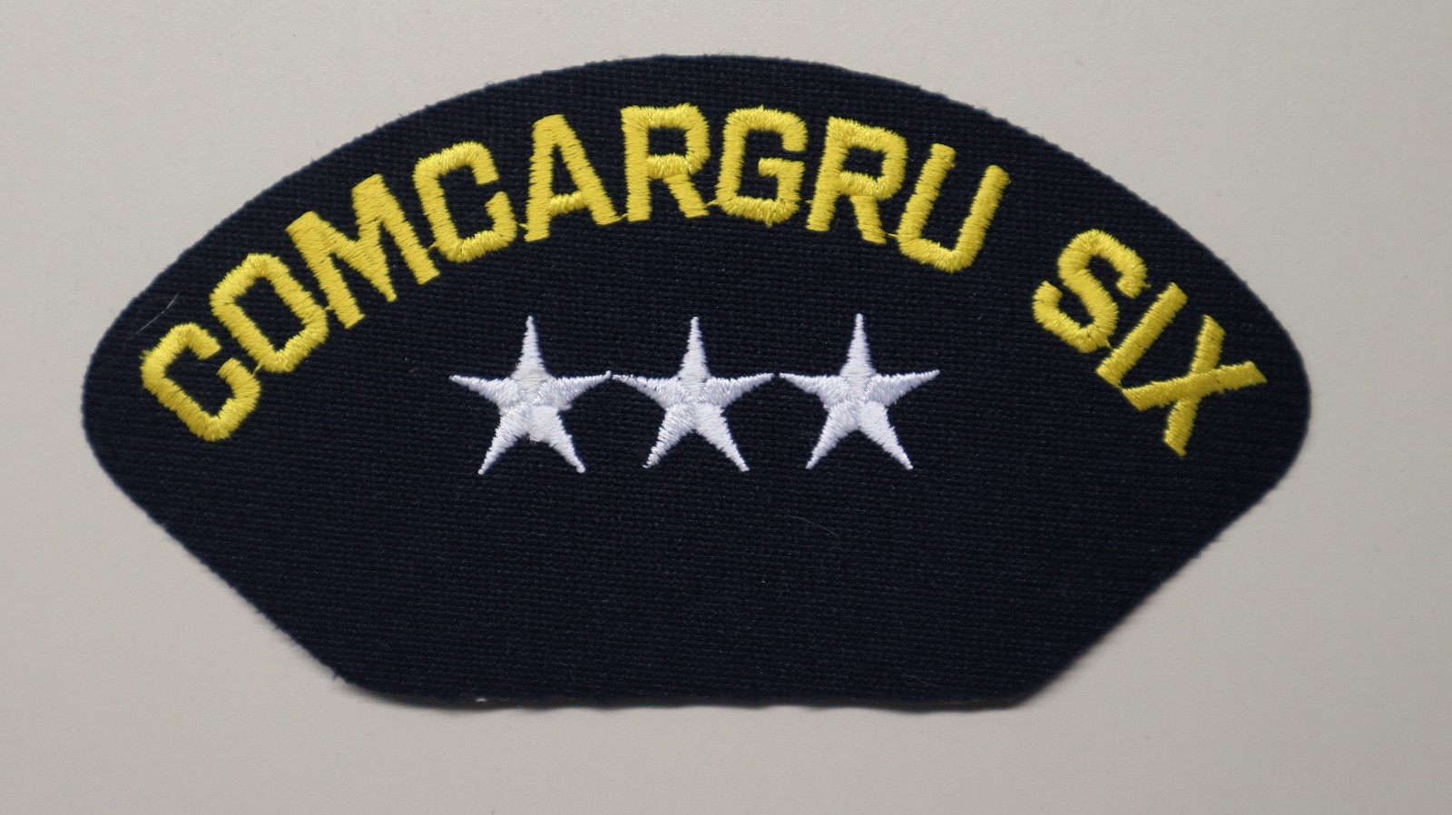 NEW US Navy COMCARGRU SIX 3 Stars Embroidered Cap Military Patch