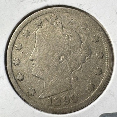 1899 Liberty V Nickel US Coin 5 Cents Nickel Collectible
