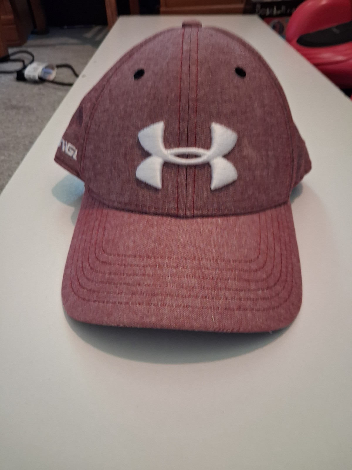 Mens Golf Hat Maroon Under Armour Strap Back One Size OS
