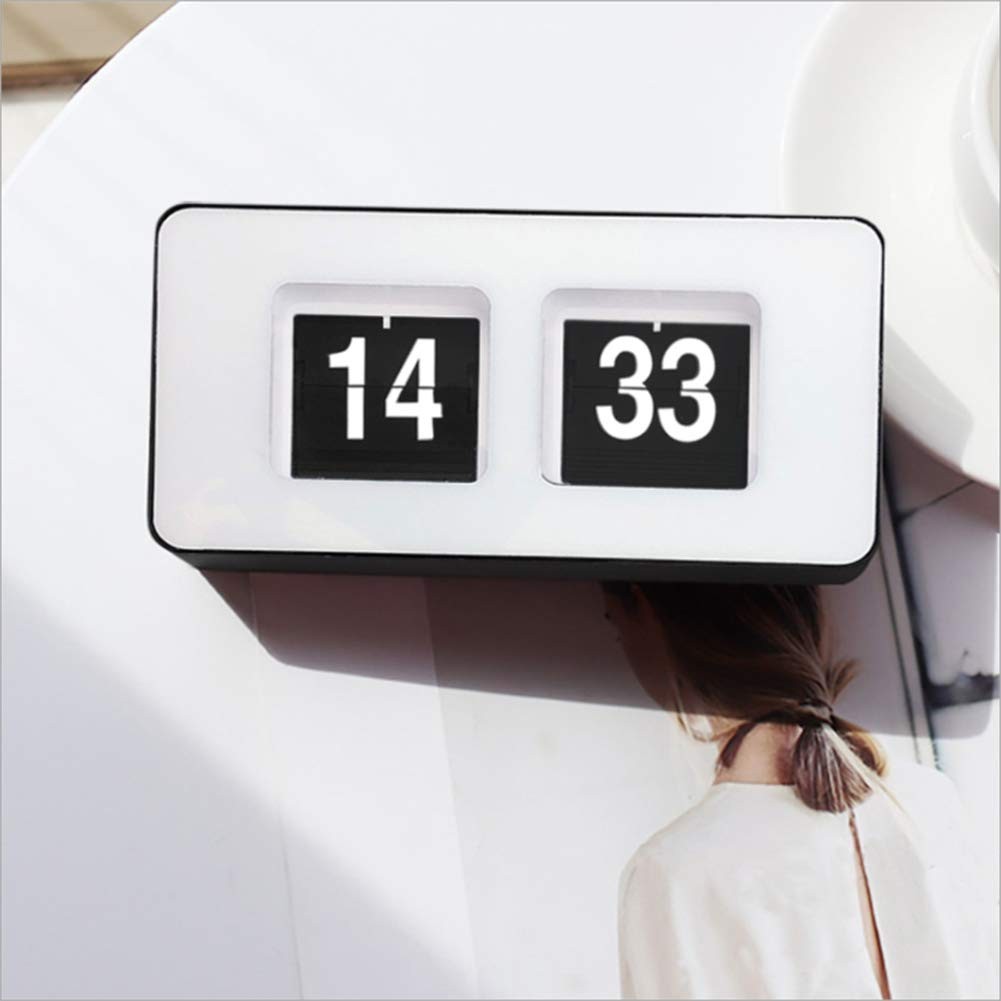 Automatic Flip Clock, Retro Nostalgic Clock,Digital Desk Table Page Down,for