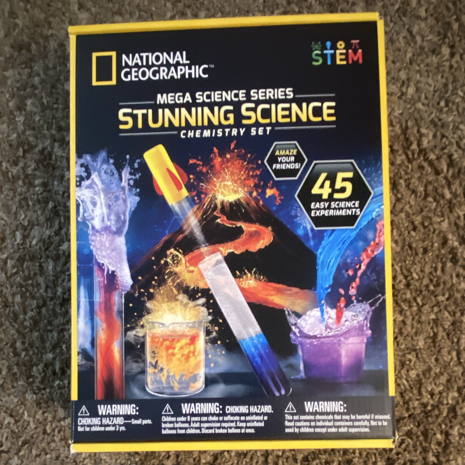 National Geographic Chemistry Set, 45 Experiments, Ages 8+