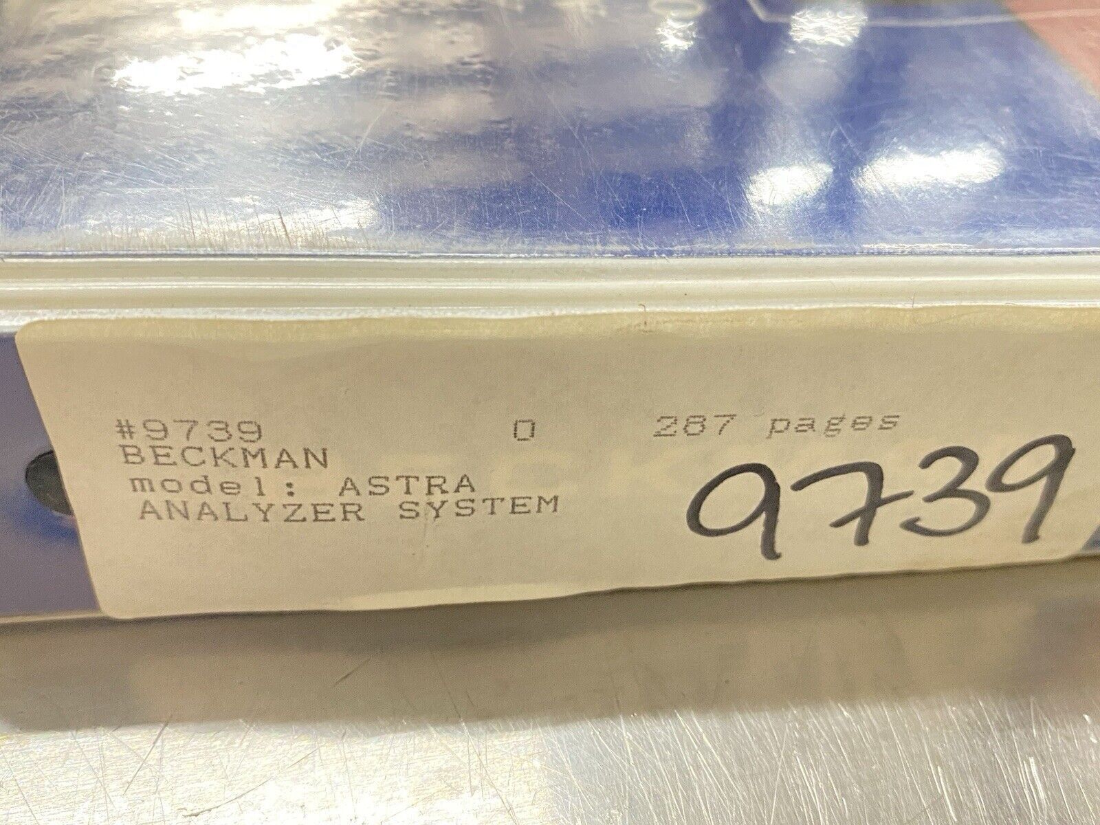 Beckman Astra Automated Stat/routine Analyzer System - Users Guide / Manual