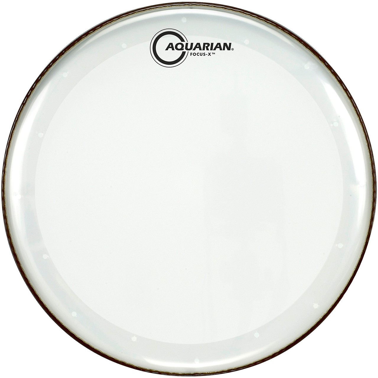 Aquarian Focus-X Clear 10mil Single Ply Drumhead with Focus-X Ring 14"
