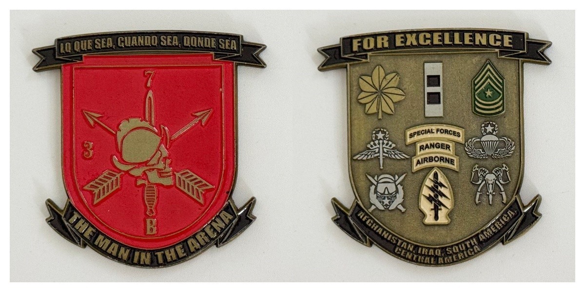 "The Man in the Arena" Special Forces Challenge Coin 2#7