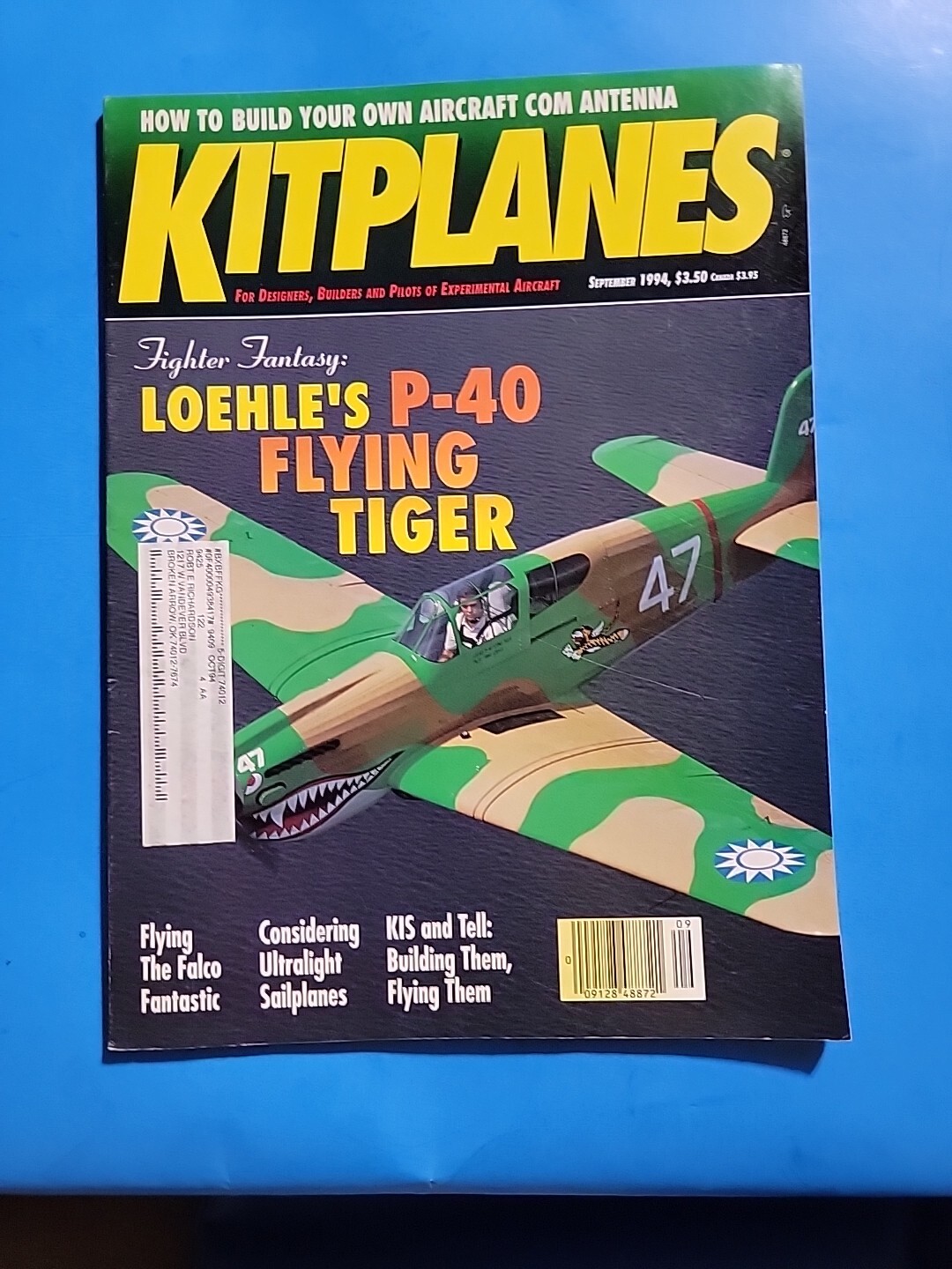 KitPlanes Aviation Magazine Issue September 1994