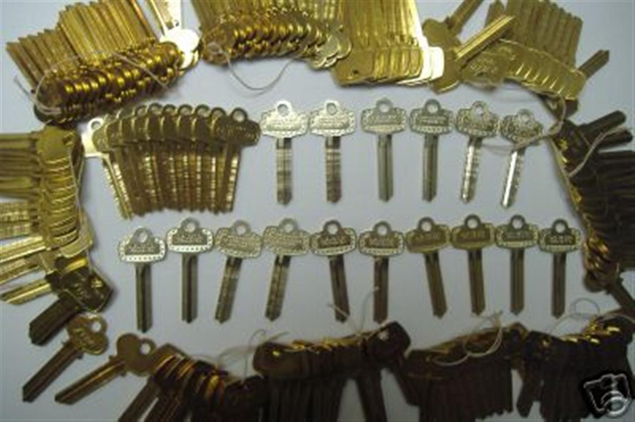 140 KEY BLANKS FIT BEST & SARGENT NICKEL SILVER & BRASS