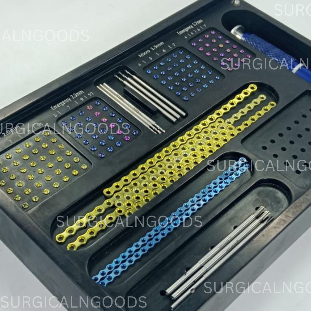 Dental Maxillofacial 2.0/1.5 Mini Micro Titanium Plates & Screw System