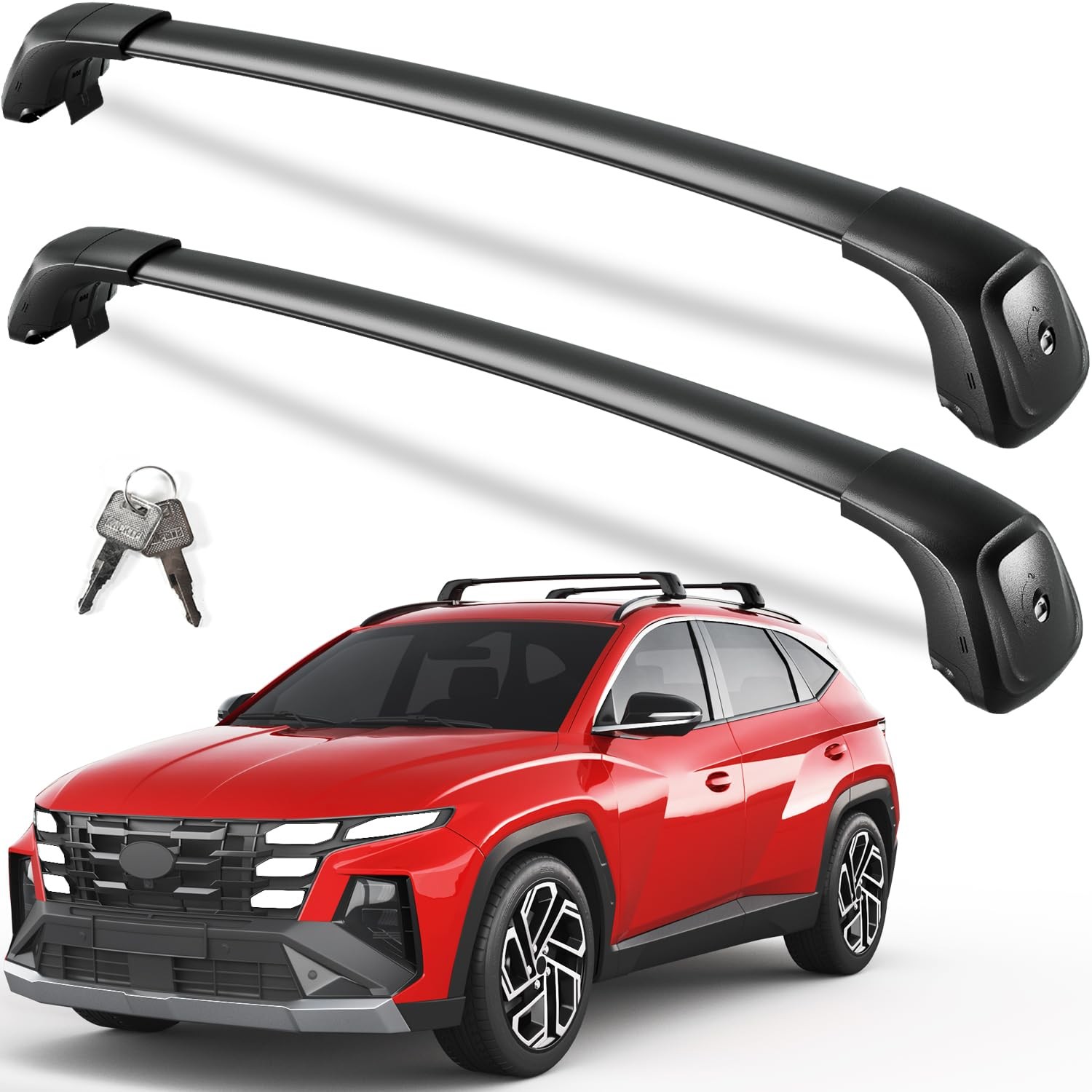 KINGGERI Roof Rack Bars Tucson 22-26 Aluminum Brackets