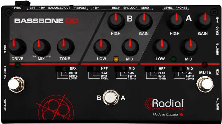 Radial Bassbone OD - Bass Preamp