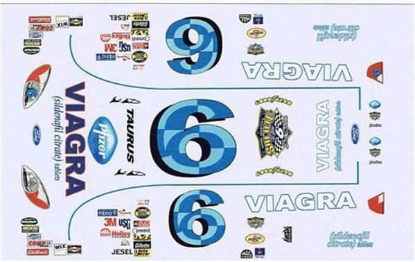 Winscals #6 Viagra/Amsoil 2005-Mark Martin 1/24 waterslide Nascar decal