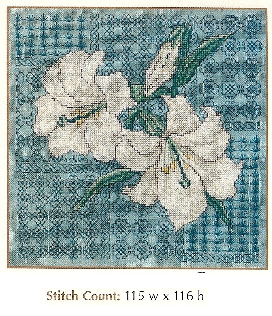 LILIES  -  CROSS STITCH PATTERN ONLY HM - WYW