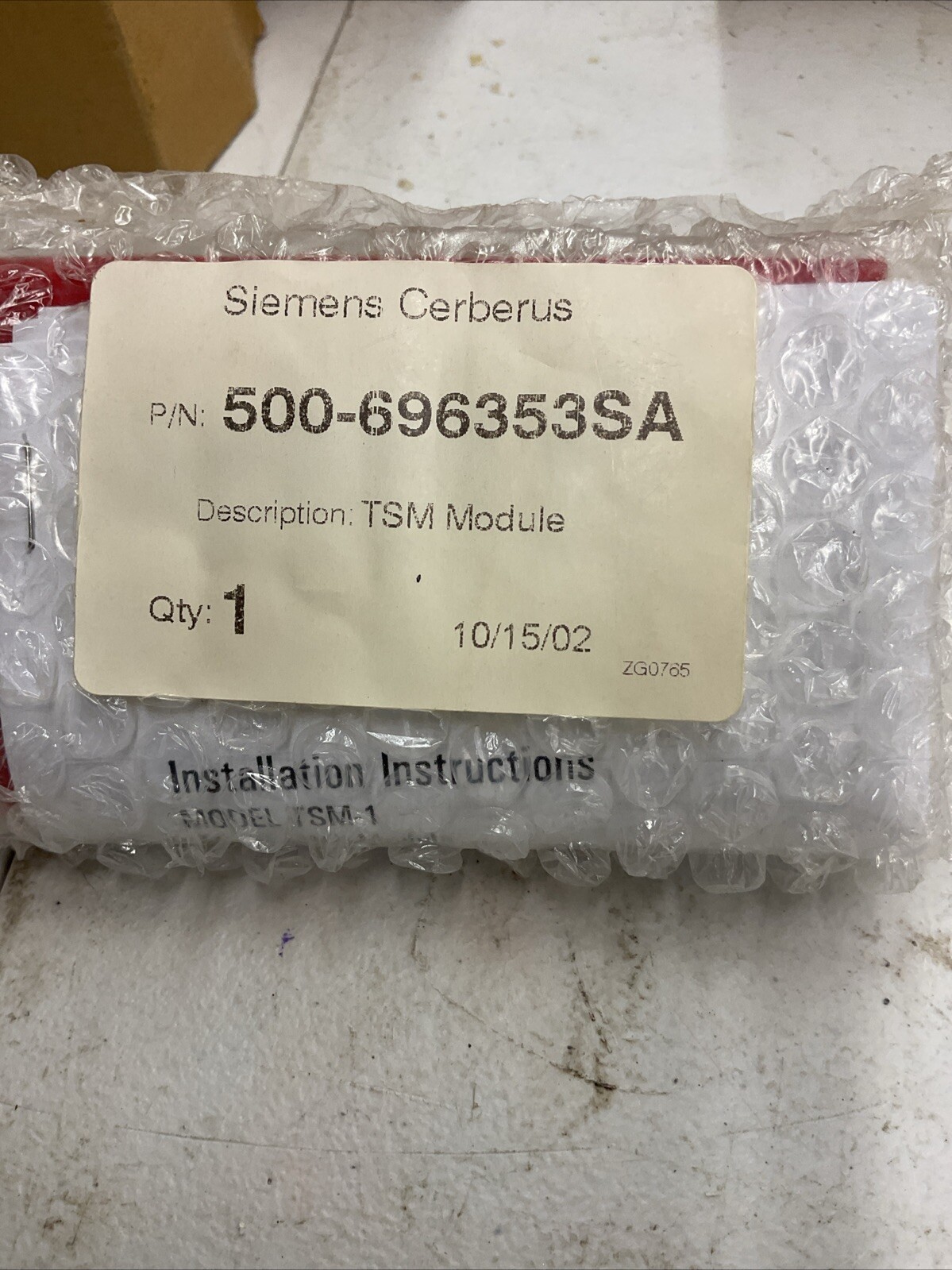 SIEMENS CERBERUS 500-696353SA TSM MODULE- ECS