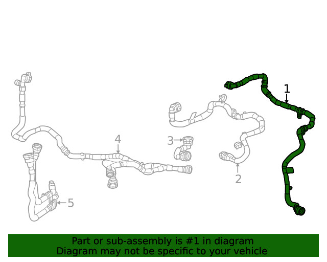 Genuine GM Coolant Hose 84929330