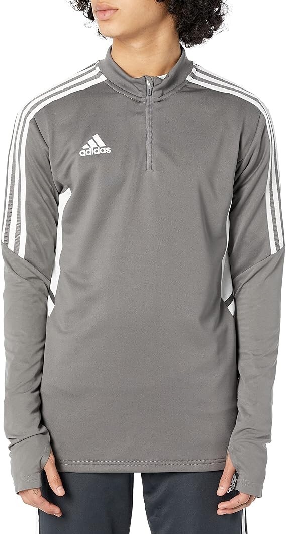 Adidas Condivo 22 Pro Top Long Sleeve Soccer Training Team Gray HD2312 Men's 3XL