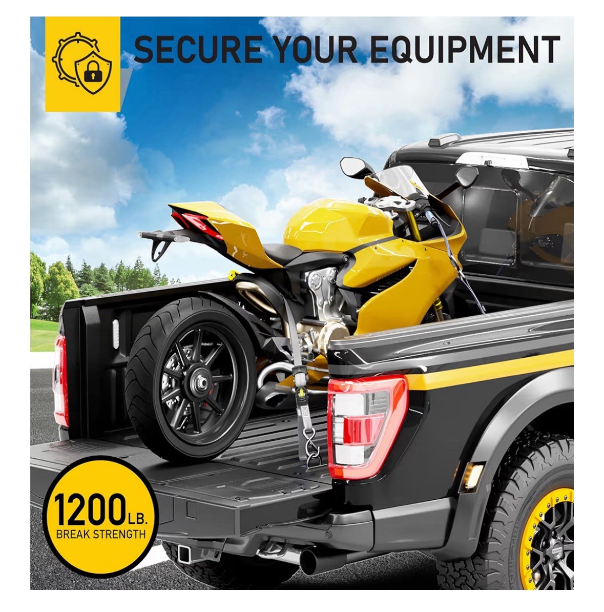 AUGO Retractable Ratchet Tie Down Straps 2 Pack 10FT 1200lb Heavy Duty Cargo