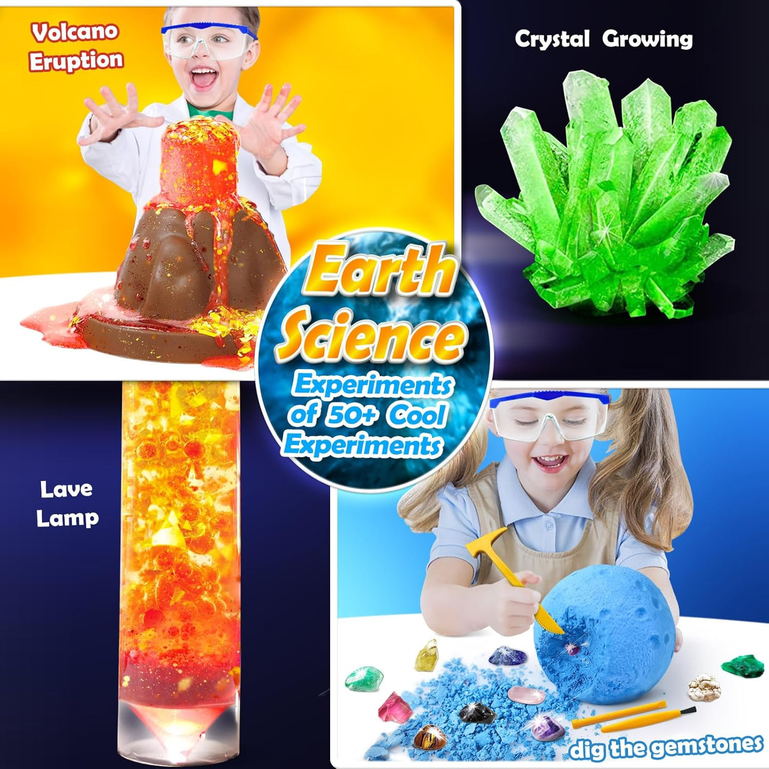 50+ Science Lab Experiments Kit for Kids, STEM Activities Educational Scientist