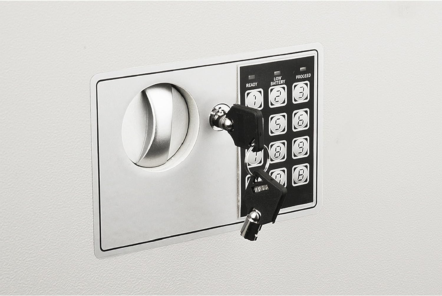 In-Wall Safe with Electronic Keypad and 2 Manual Override Keys - Protect Money,