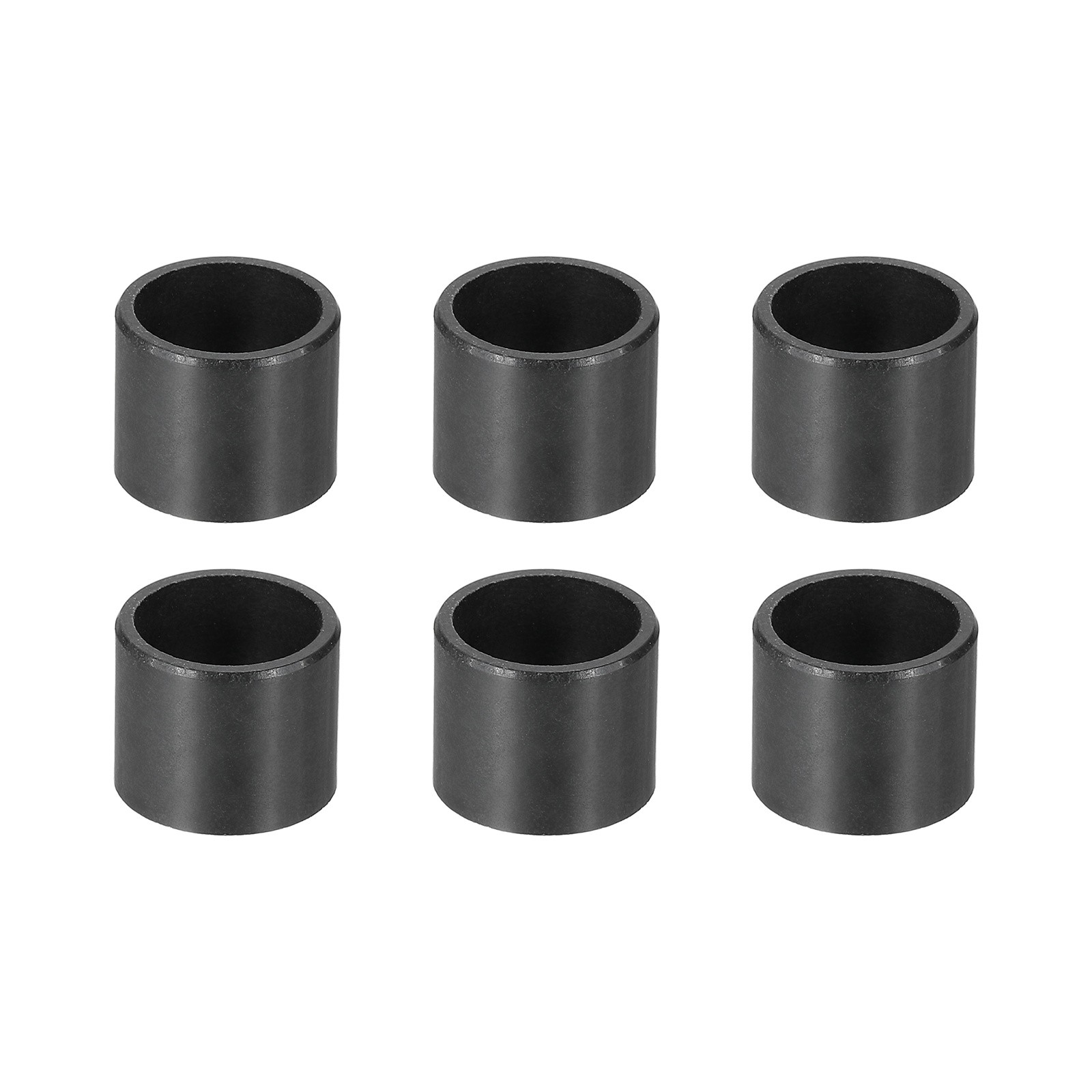 6Pcs Sleeve Bearing, ID 10mm x OD 12mm x Length 10mm POM Oilless Bushing, Black
