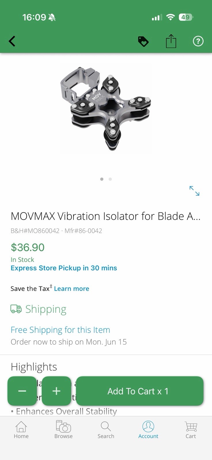 DJI Osmo Pocket 3 And Movmax Blade Arm