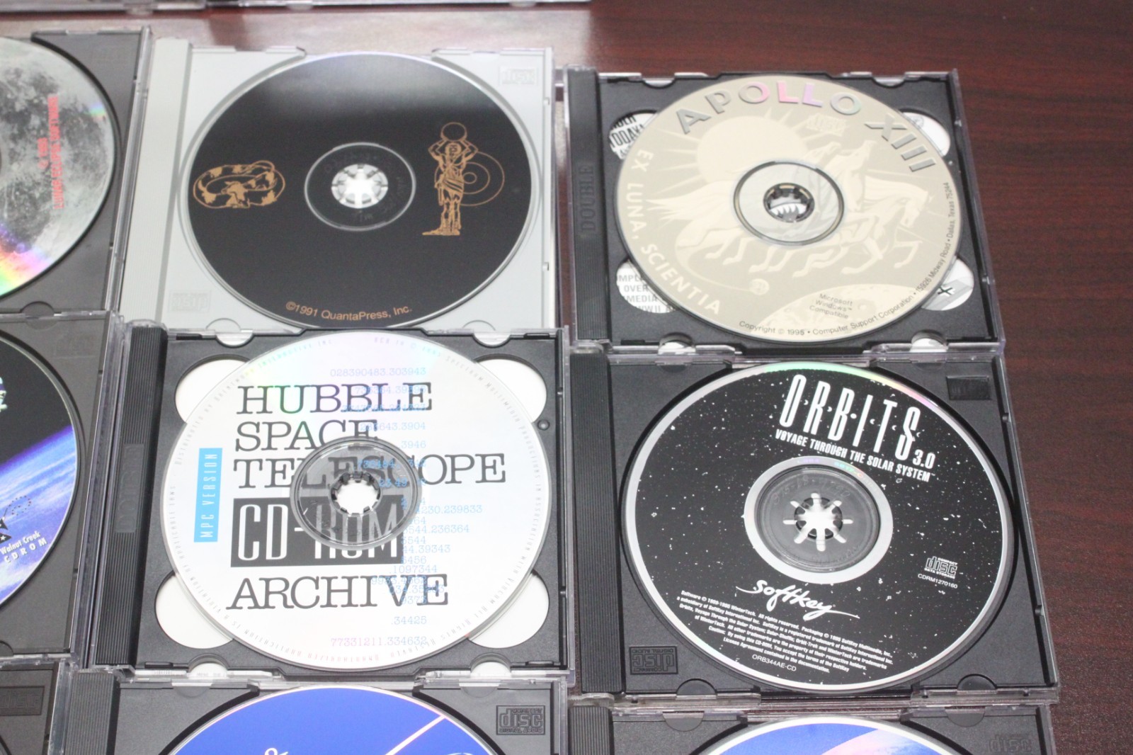 Lot/18 Retro Software PC CD-ROM Software Space Astronomy Moon Orbit Windows 95