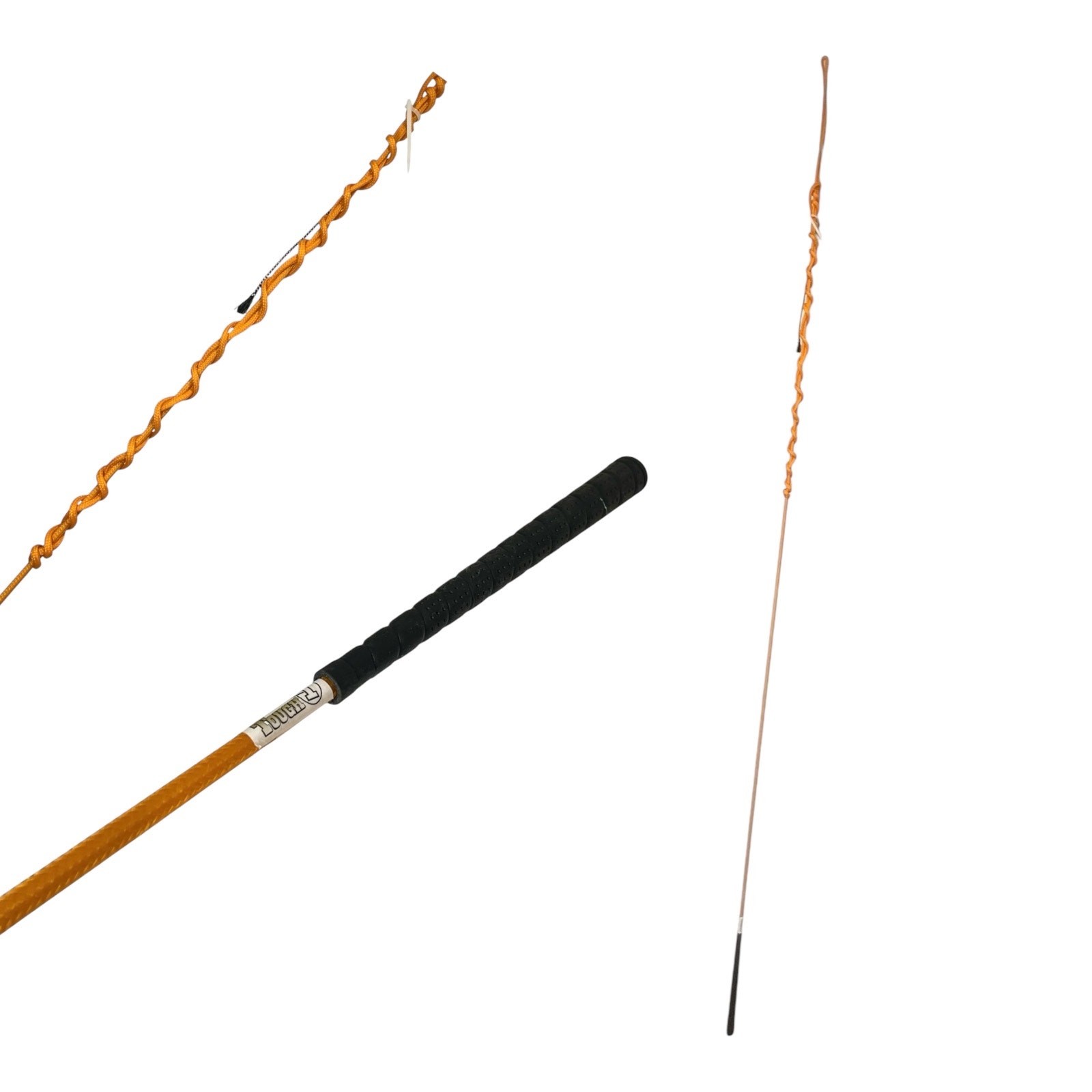 Tough 1 Lunge Line Whip Orange Extra Long 90" + 97" Lash Golf Grip Horse Crop