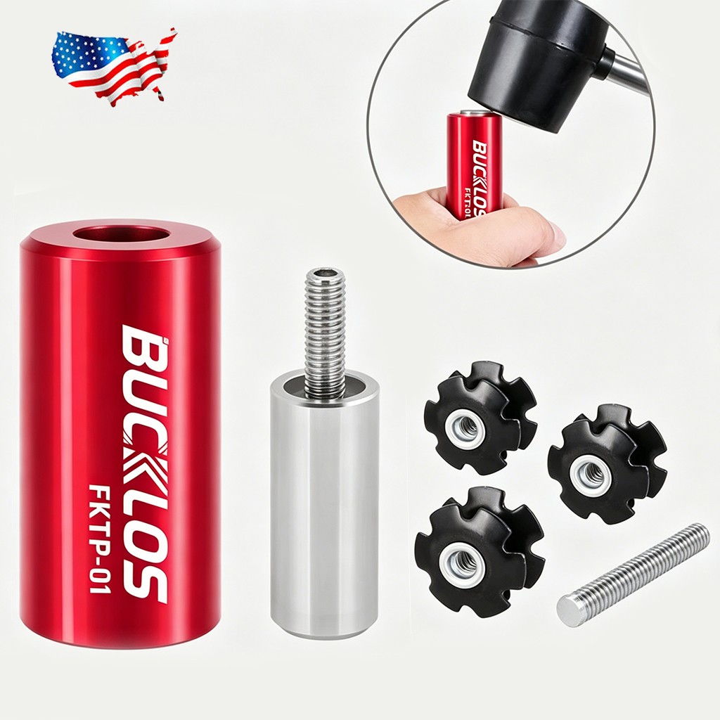 Bike bicycle Fork Star Nut Setting Install Tool with Free Star Nuts and Spare