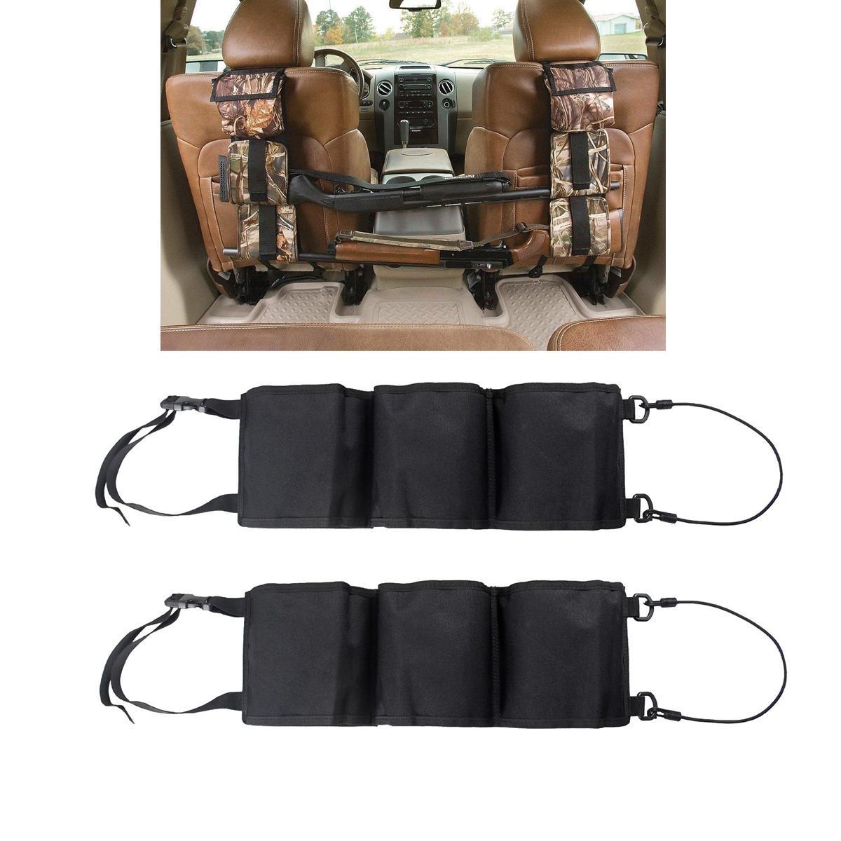 Tactical Car Seat Back Gun Rack Shotgun Rifle Pickup Truck Hunting Storage Bag