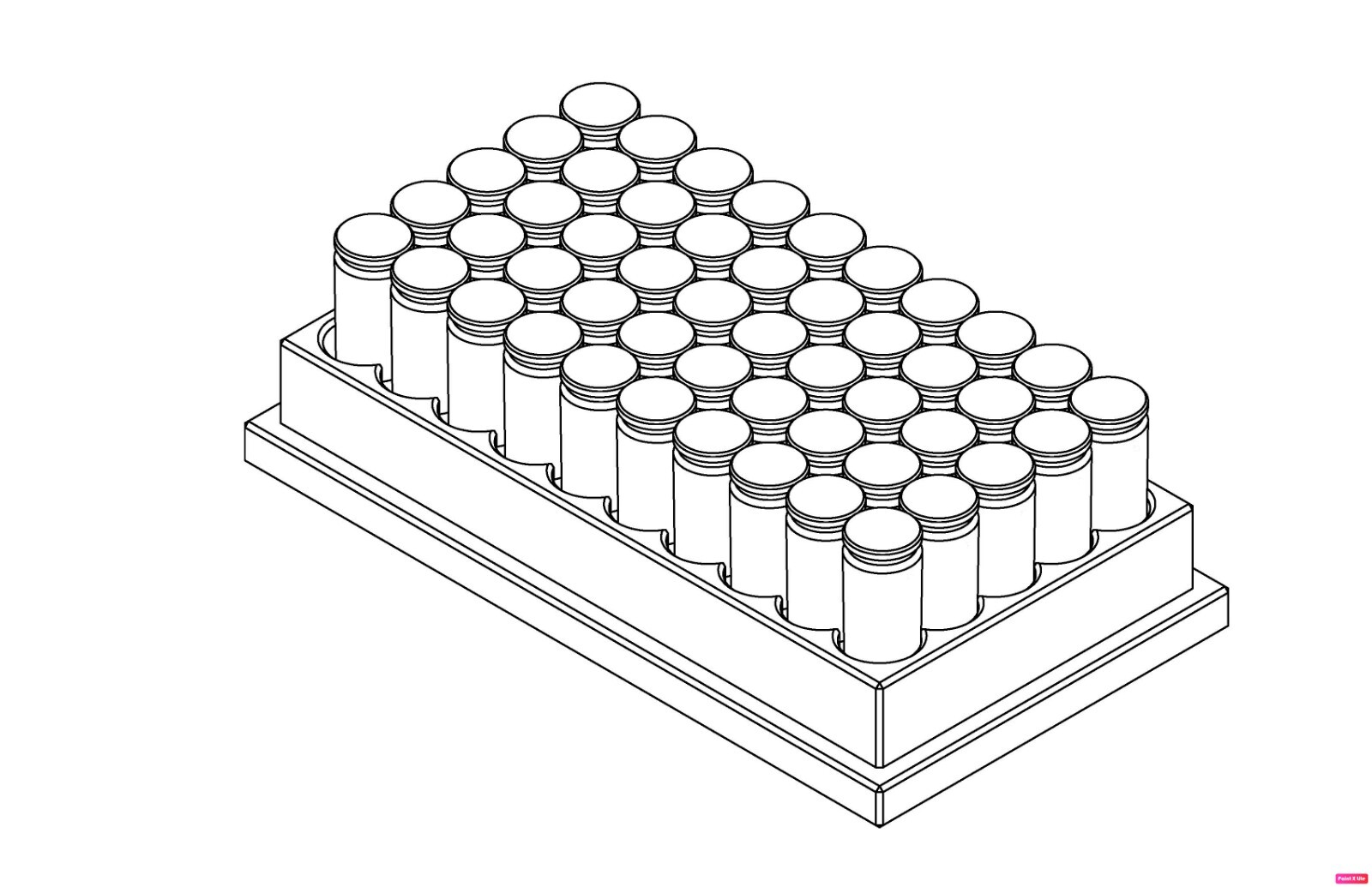 REPACKBOX Fast Loading Tray: 45 ACP for FILLING REPACKBOX Ammo Boxes