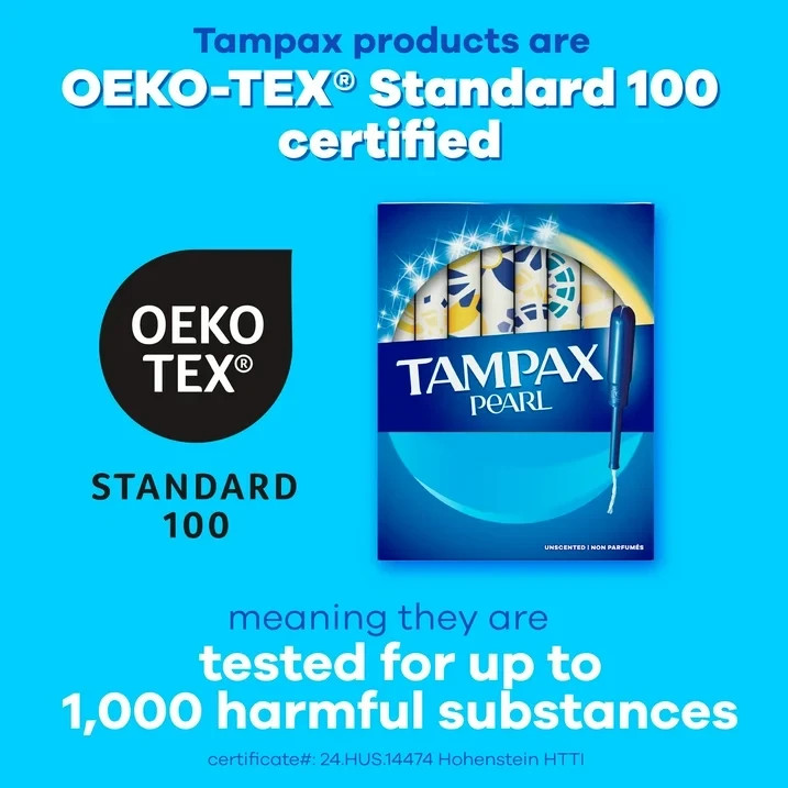 Tampax Pearl Tampons with LeakGuard Braid, Super Plus Absorbency, 36 Count