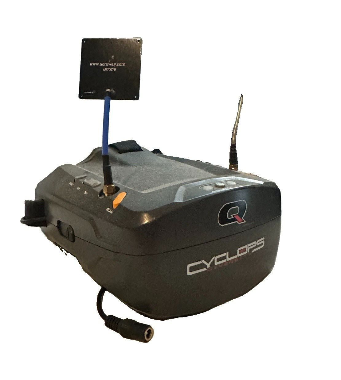 Cyclops FPV Video Receiver Goggles w/ Directional Antenna, Failsafe 1:8