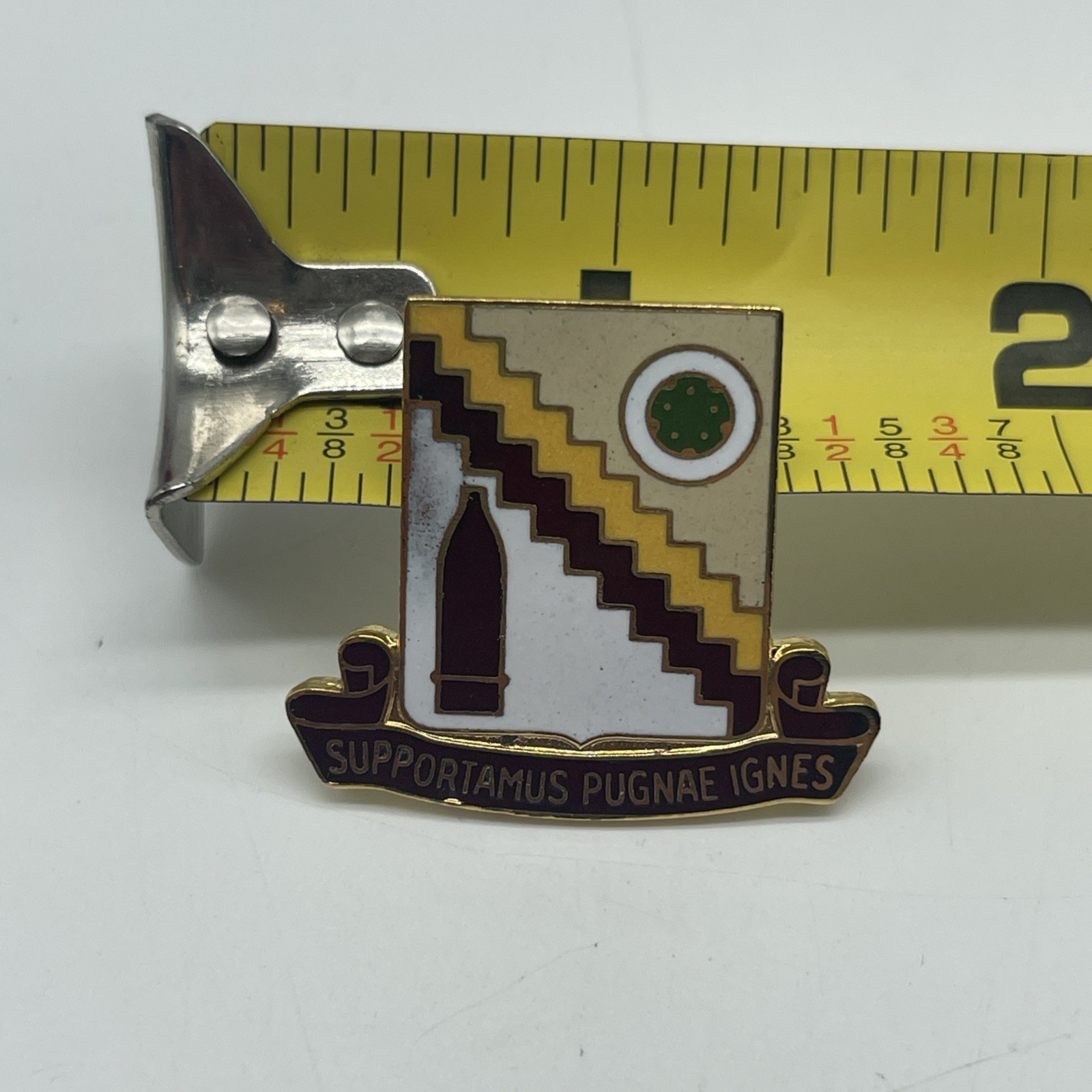 U.S. Military 502nd Support Transport Battalion DI DUI Pin SUPPORTAMUS PUGNAE