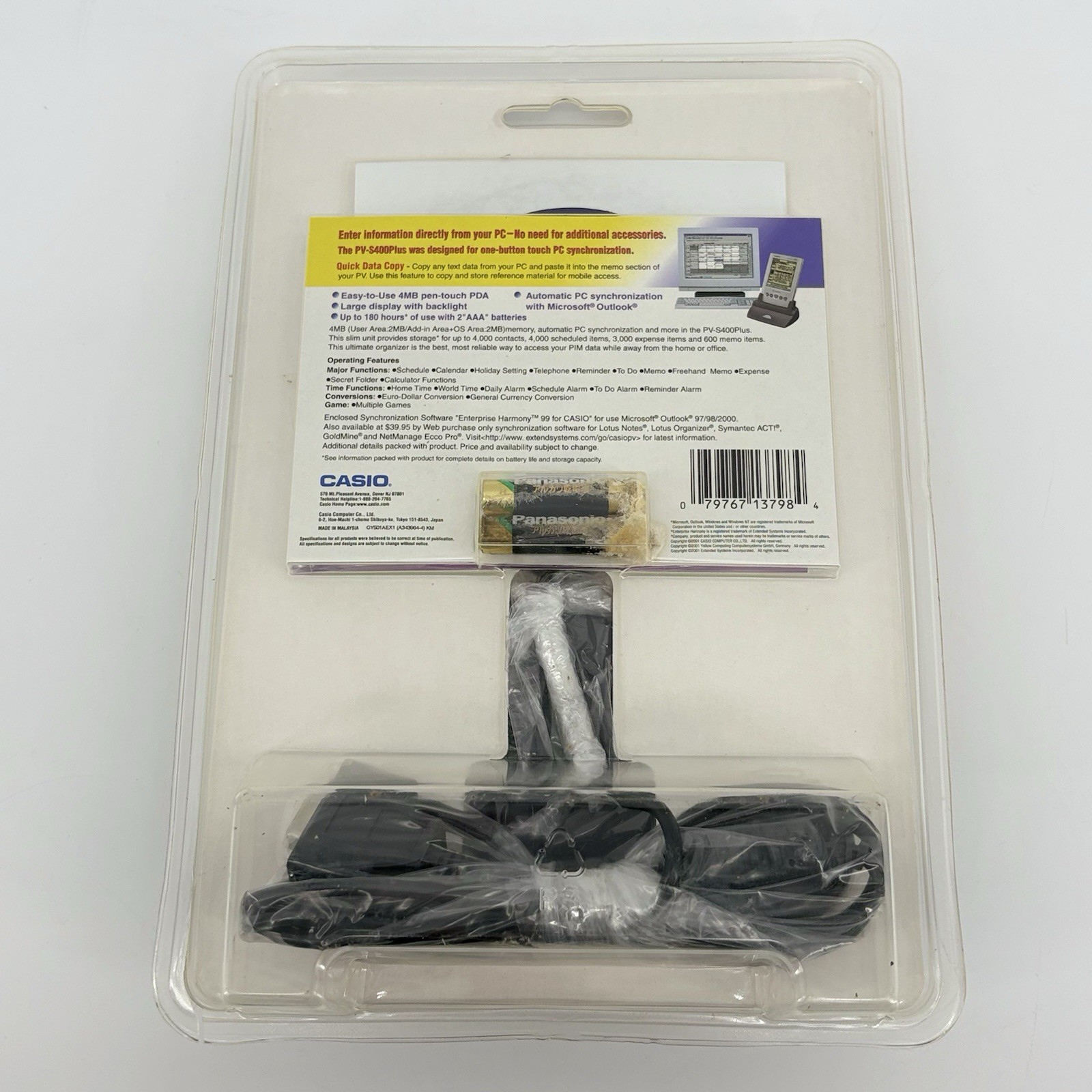 Casio Cassiopeia Pocket Viewer PV-S400 Plus 4mb Memory Pen-Touch Sealed Read Ds!