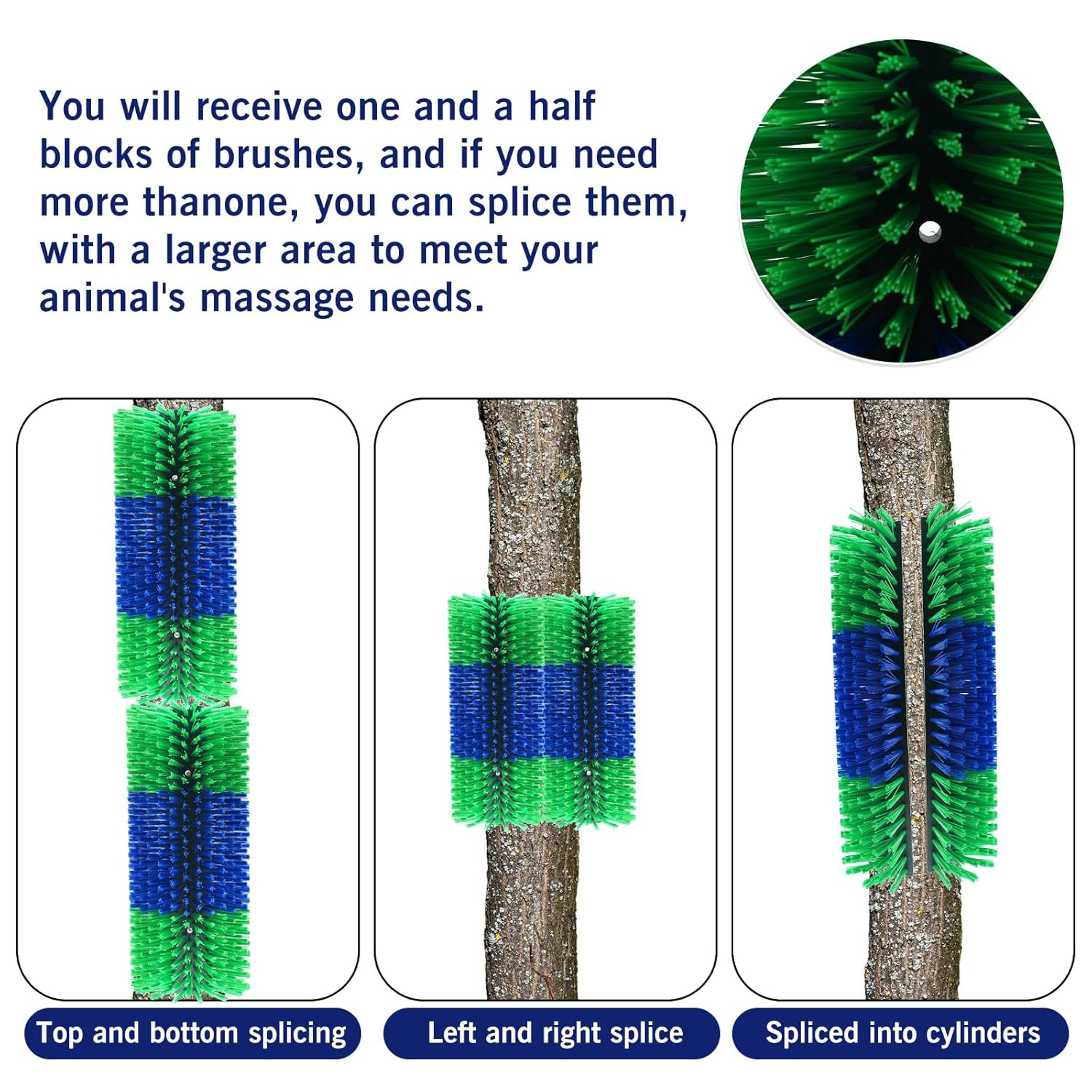4PCS Livestock Scratching Brush Goat Scratching Tool Post Massage Grooming Brush