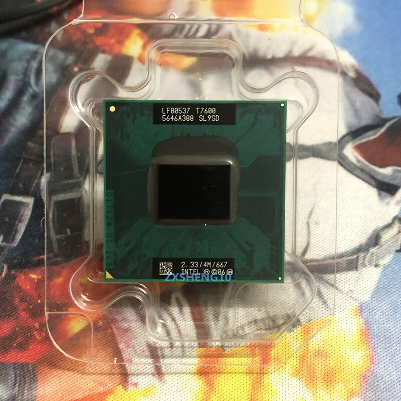 Intel Core 2 Duo T7600 CPU Dual-Core 2.33GHz 4MB 667 MHz Socket M Processor