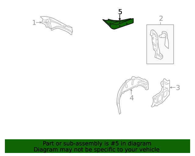 Genuine GM Passenger Side Body Side Outer Panel Rear Extension 92244577