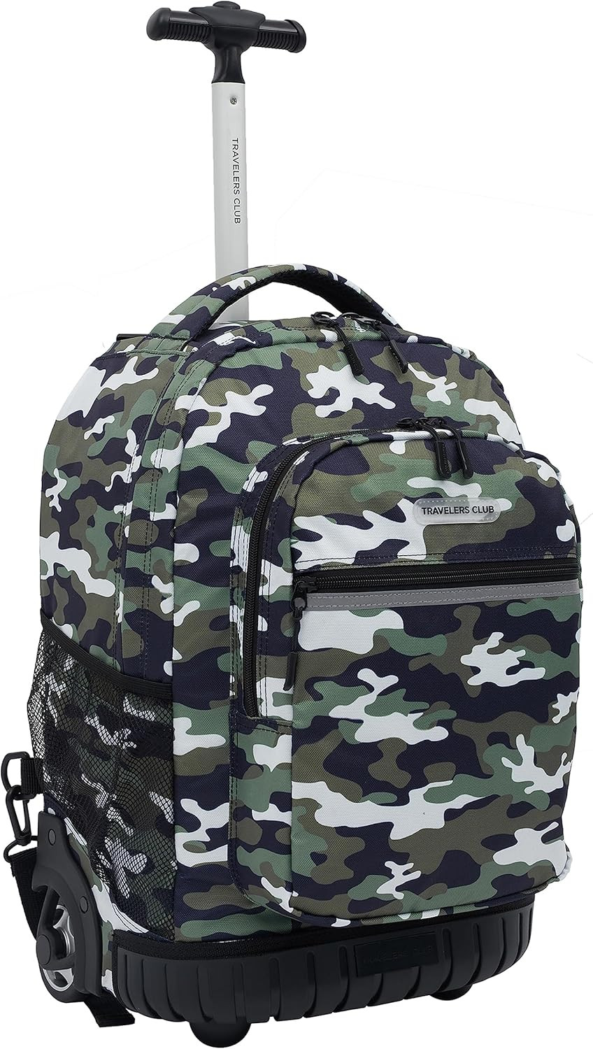 18" Rolling Backpack with Shoulder Straps, Camo