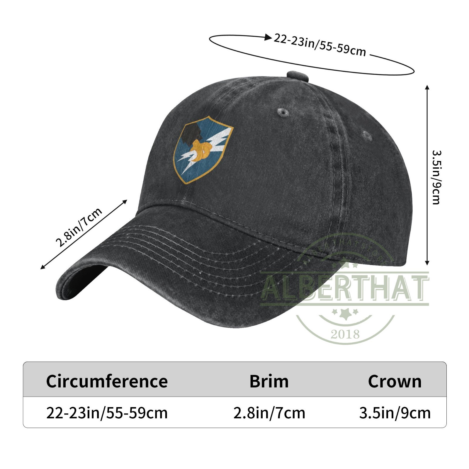 Us Army Security Agency Unisex Baseball Cap Adjustable Denim Hat