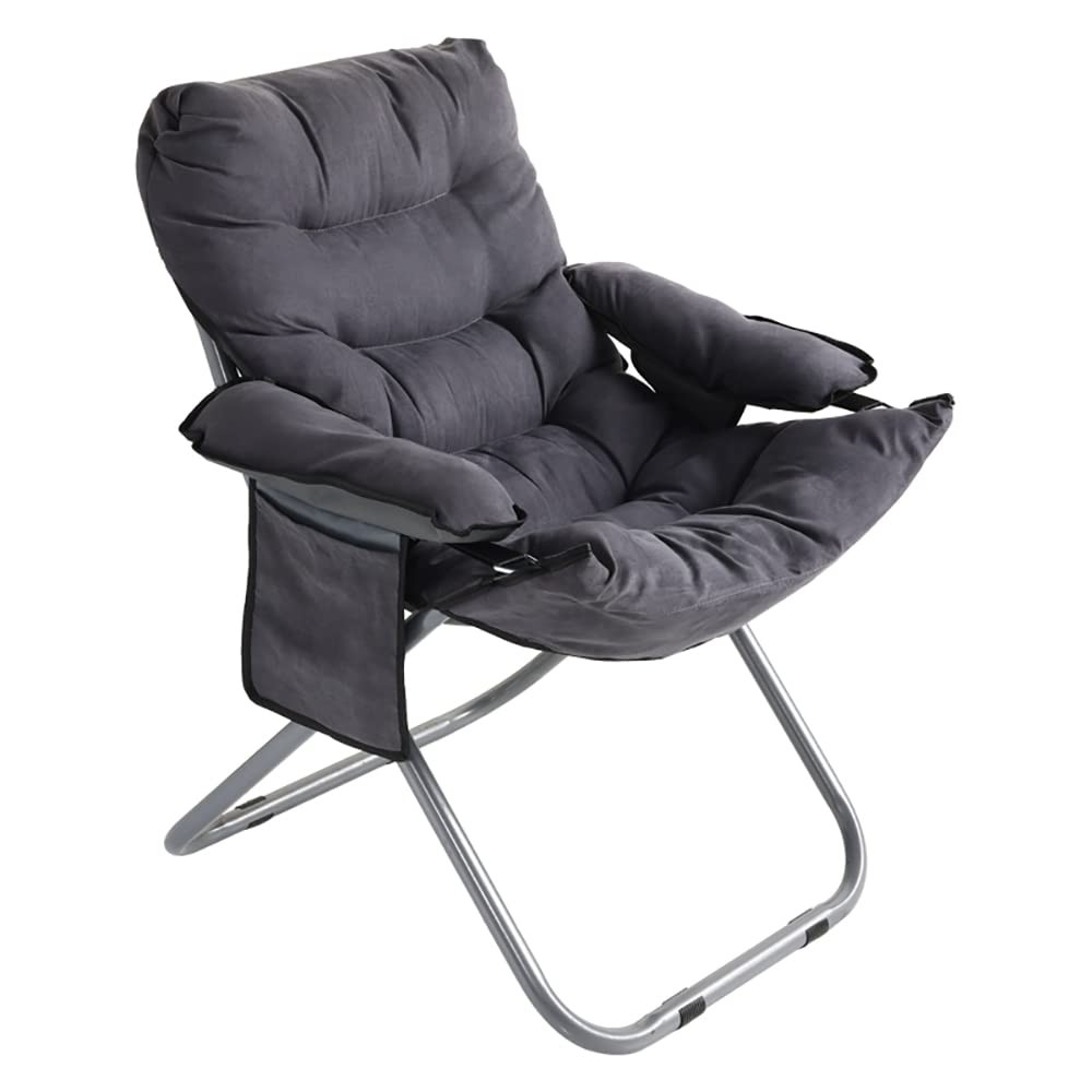 Faytn Living Room Lazy Chair with Ottoman, 25.5D x 24W x 37H in, Grey