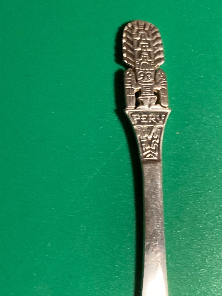 PERUVIAN STERLING SOUVINER SABRE /SWORD 4"