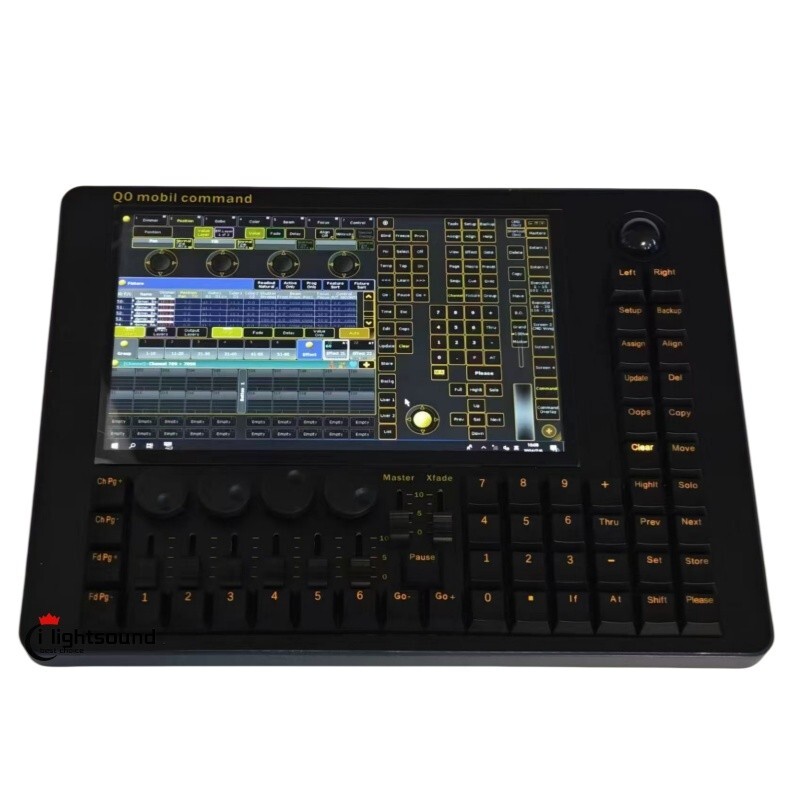 Q0 mobile command mini command on pc dmx light controller w/touch screen+bag