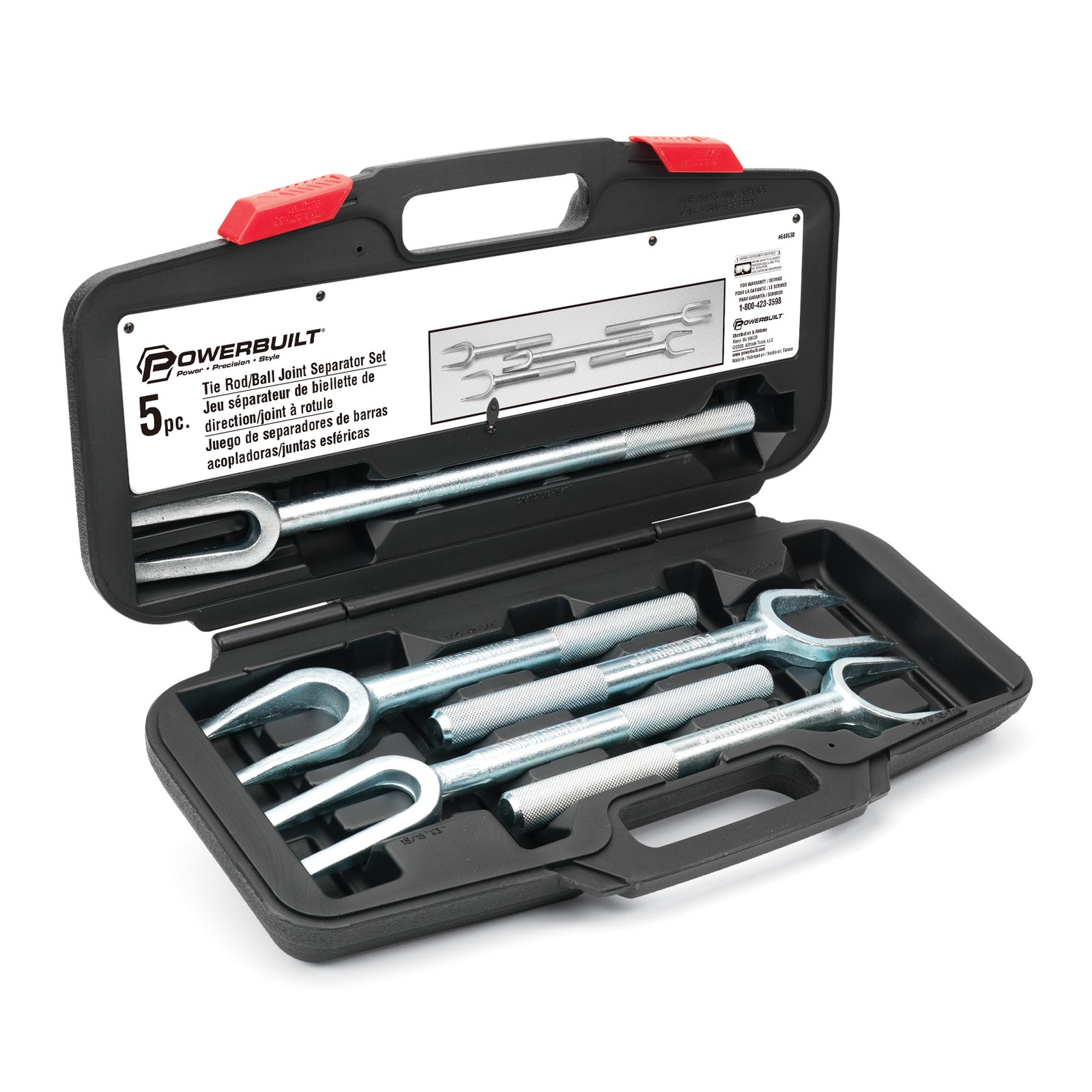 Powerbuilt 5 Piece Tie Rod/Ball Joint Separator Set - 648630