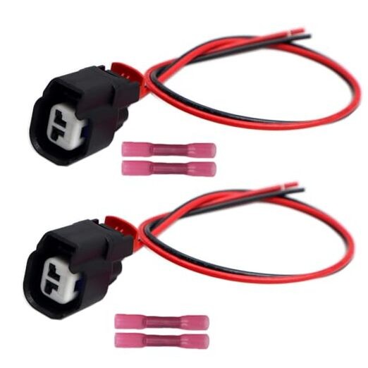2pcs 2-Pin Side Marker Light Connector Pigtail Compatible with Cadillac ATS