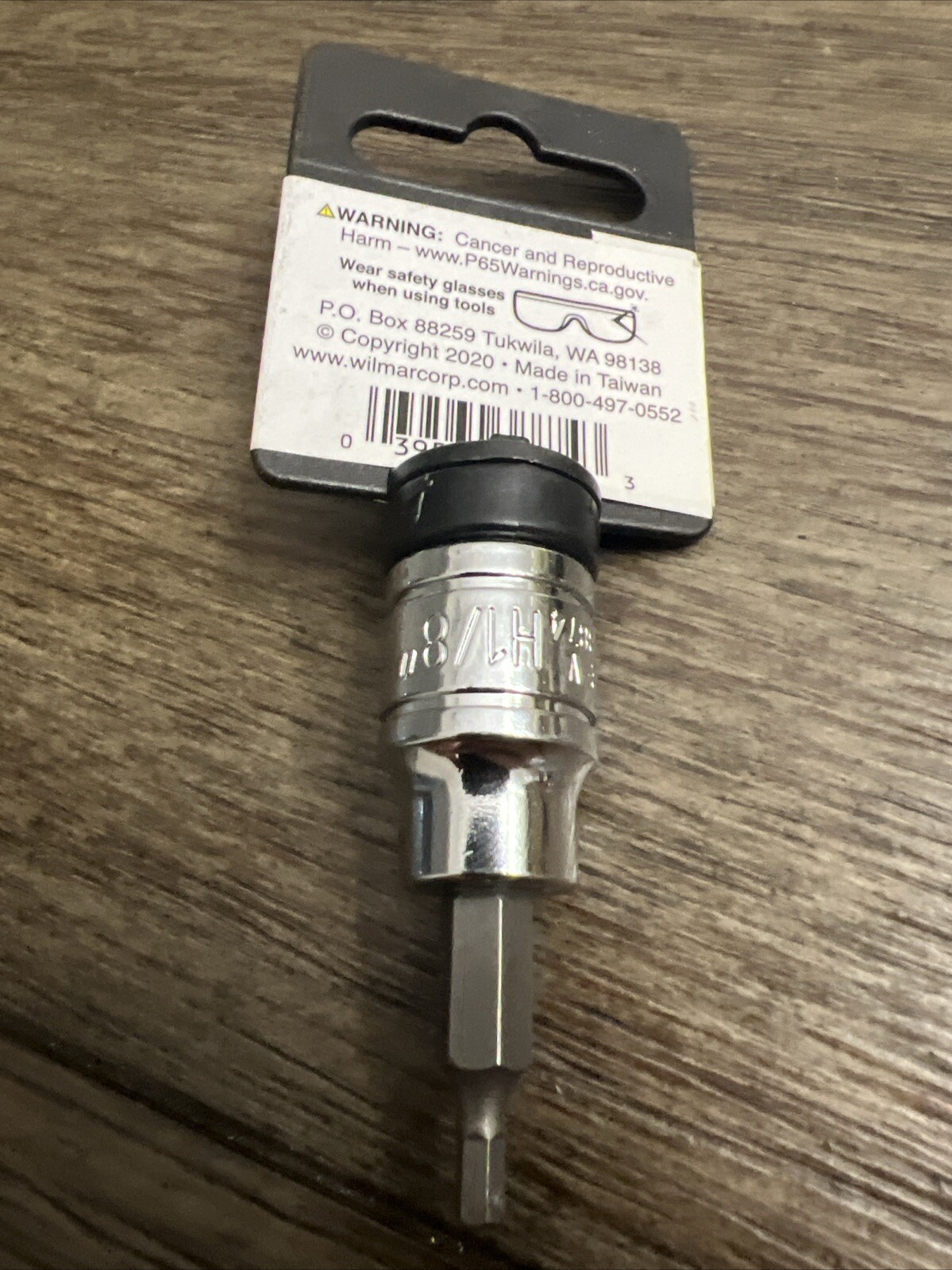 Performance Tool W38874 3/8" Drive Hex Bit Socket, 1/8"