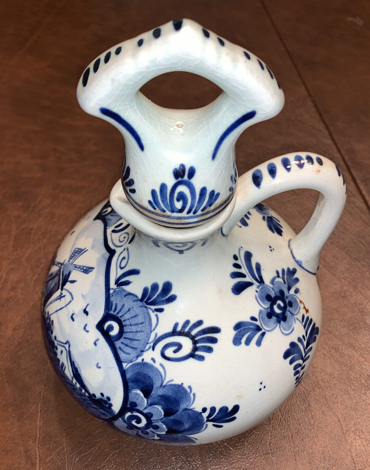 ERVEN LUCAS BOLS AMSTERDAM Delft Blue Decanter 6 X 6