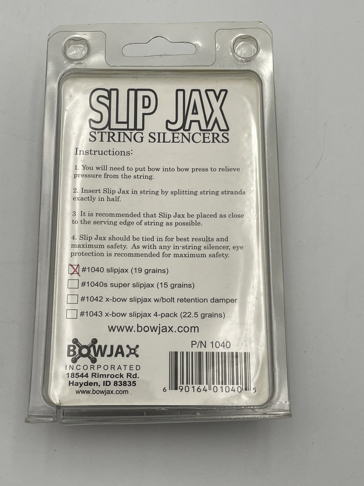 Bowjax Slip Jax Silencers 1040 Pink 4 Pack